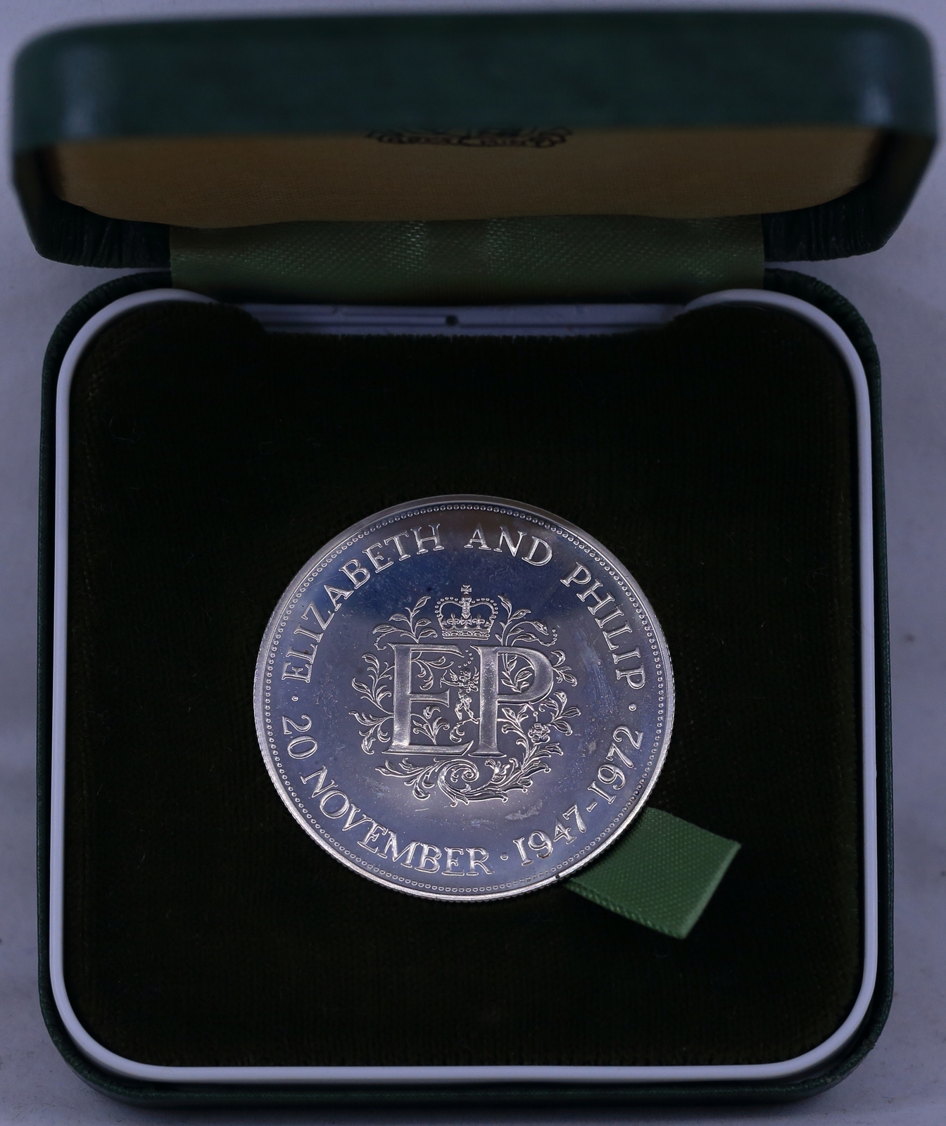 1972 Silver 25 Pence Coin Royal Wedding In Case product image