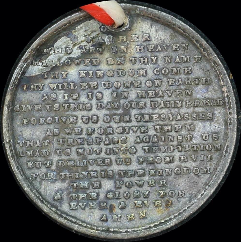 1881 Silver Medalet Perth International Exhibition Lord's Prayer product image