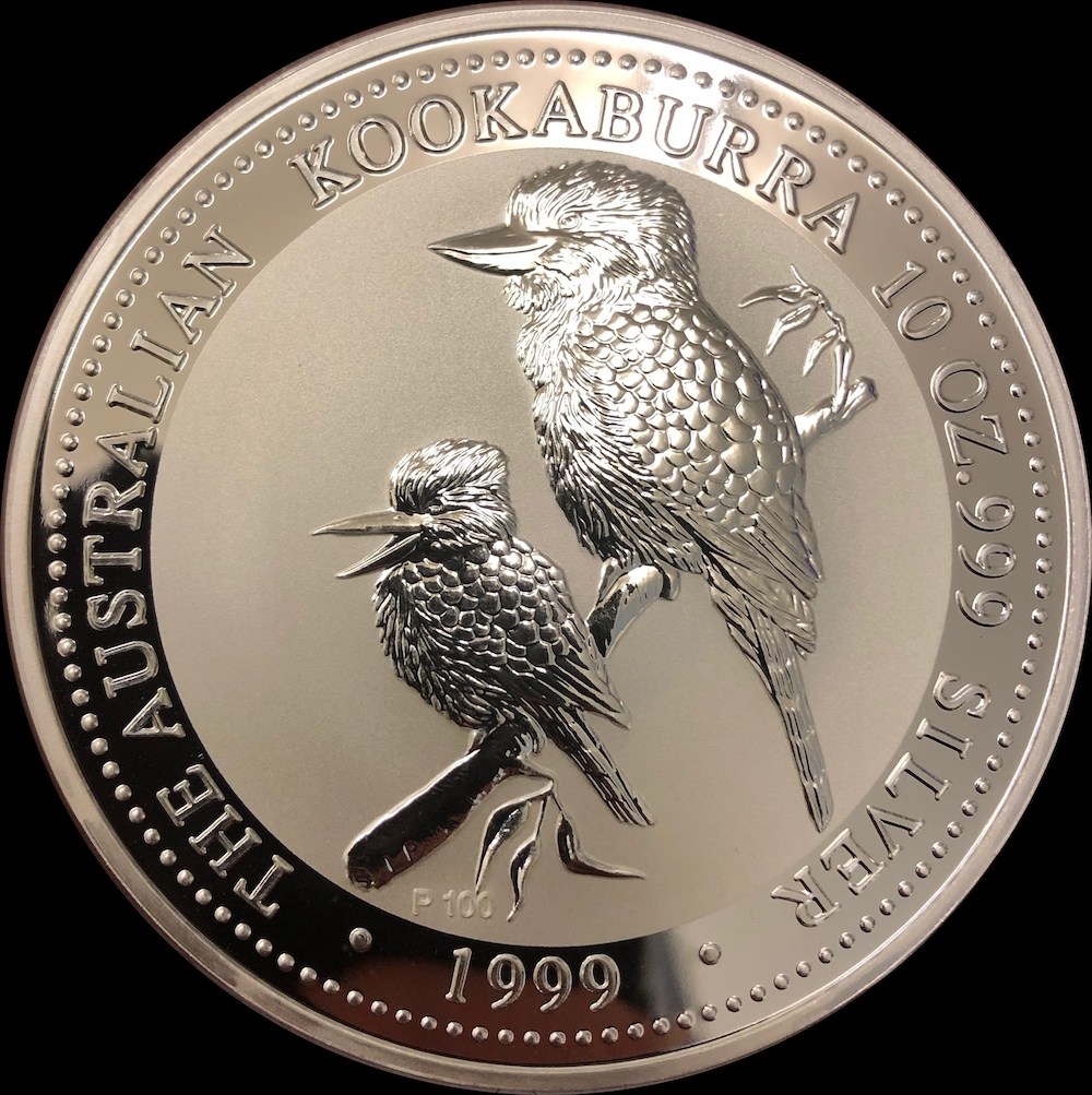 1999 Silver Ten Ounce Specimen Coin Kookaburra product image
