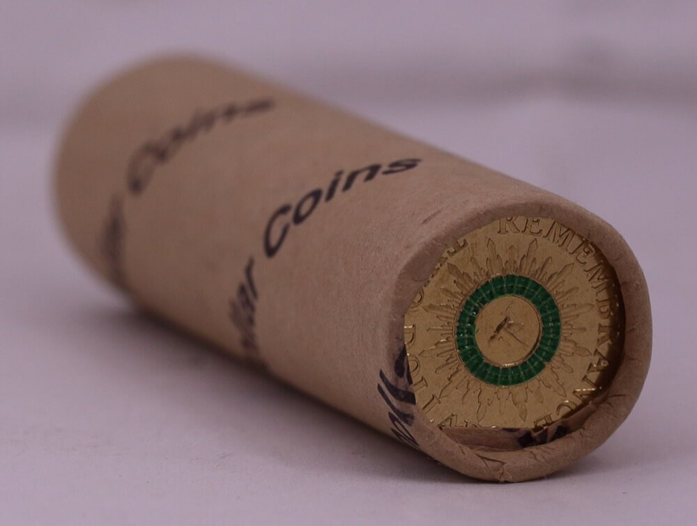 2014 Coloured 2 Dollar Coin Mint Roll Coloured Remembrance Tails / Tails product image