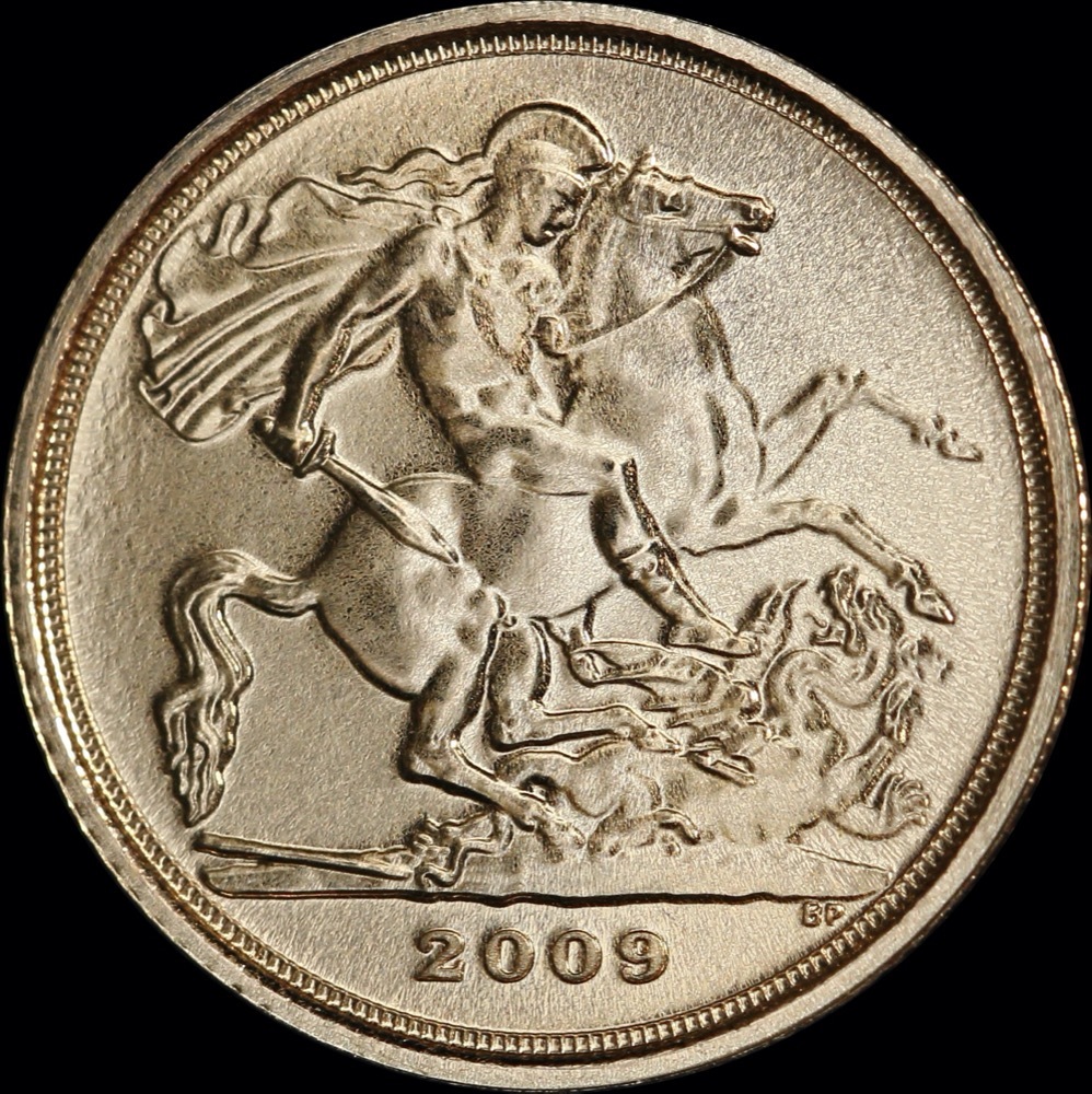 2009 Gold Quarter Sovereign Elizabeth II S#SA1 Choice Unc product image
