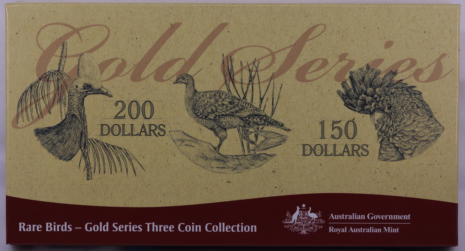 2004 - 2006 200 Dollar Gold Proof Coin Set Rare Birds product image