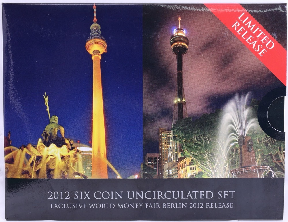 Australia 2012 Uncirculated Mint Coin Set Special Edition - Berlin World Money Fair Overprint product image
