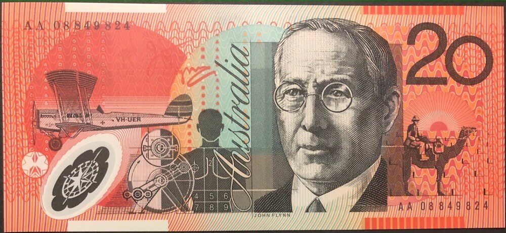2008 $20 Note Stevens/Henry First Prefix R421bF Uncirculated product image
