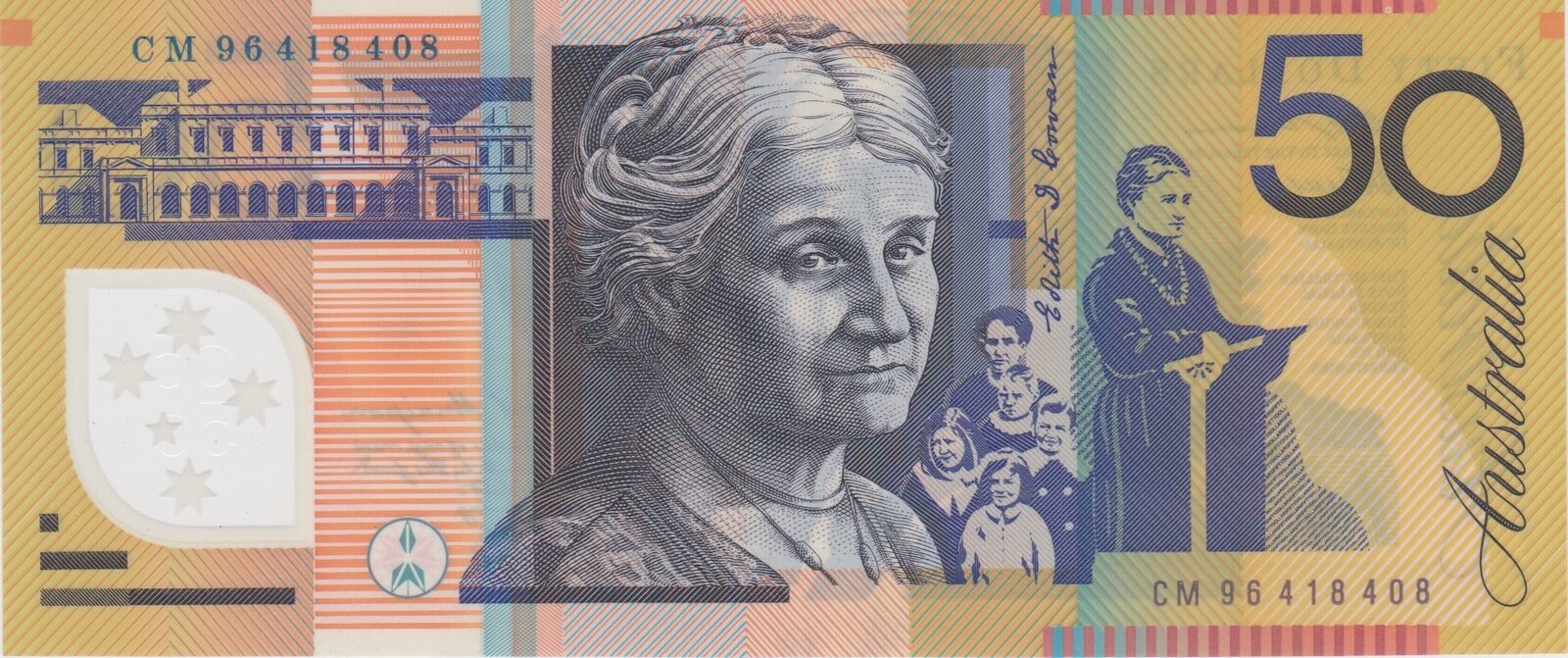 1996 $50 Note Fraser/Evans Standard Prefix R516b Uncirculated product image