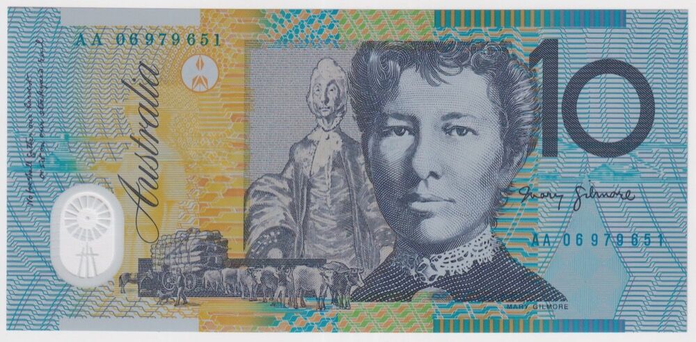 2006 $10 Note McFarlane/Henry AA06 First Prefix 320cF Uncirculated product image