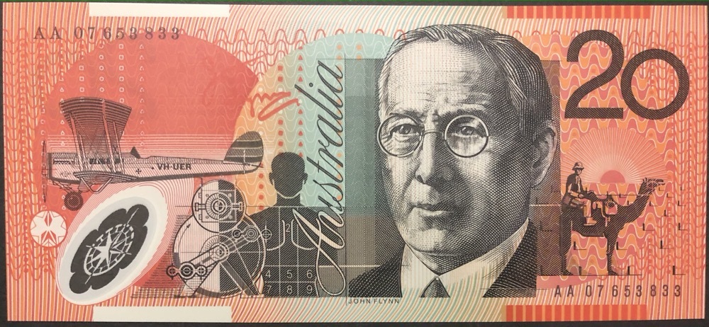 2007 $20 Note Stevens/Henry AA07 First Prefix 421aF Uncirculated product image
