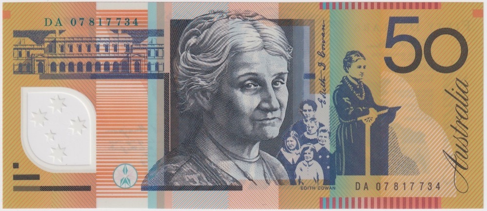 2007 $50 Note Stevens/Henry DA07 Last Prefix 521aL Uncirculated product image