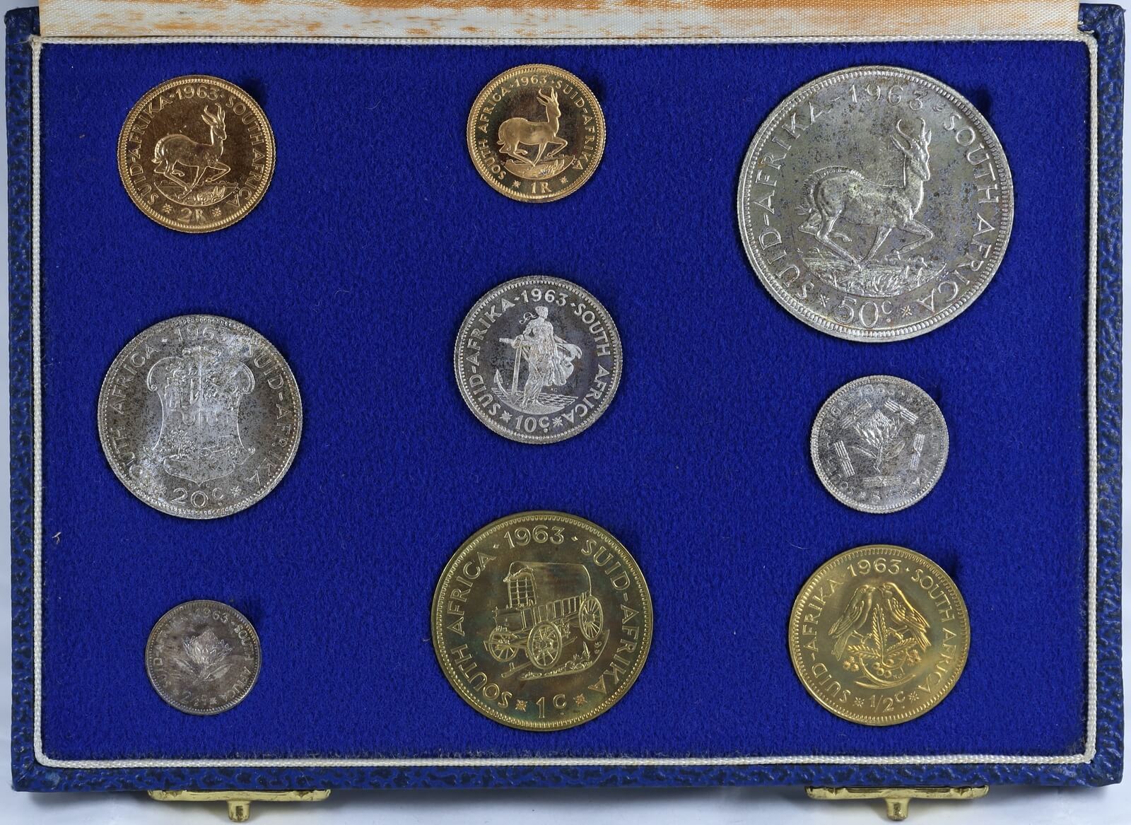 South Africa 1963 Long Proof Coin Set KM# PS56 FDC product image