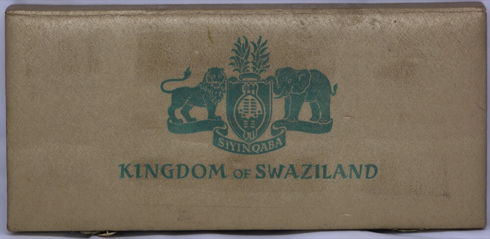 Swaziland 1974 Gold Poof Coin Set - 75th Anniversary the Birth of King Sobhuza II KM# PS30 FDC product image