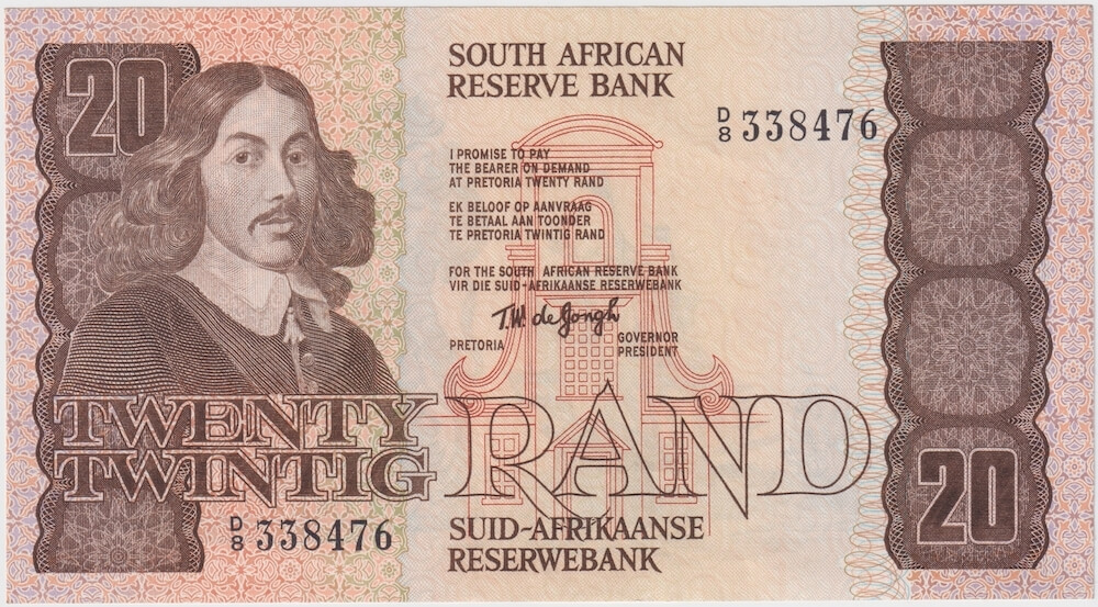South Africa 1962 20 Rand P# 121a Uncirculated product image