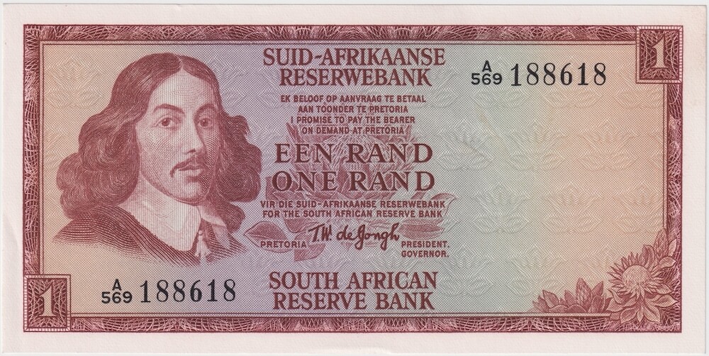 South Africa 1967 1 Rand P# 110b Uncirculated product image