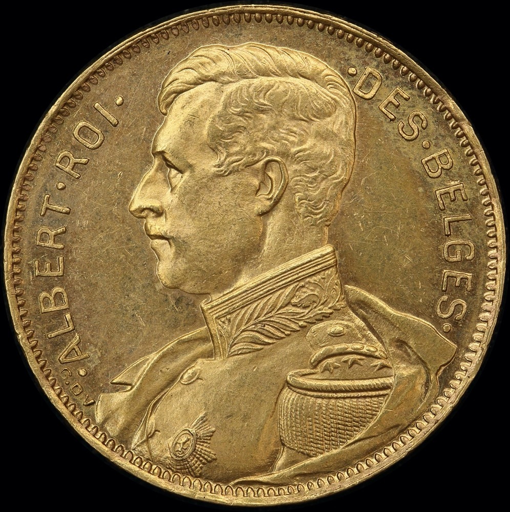 Belgium 1914 Gold 20 Francs KM#78 Uncirculated product image