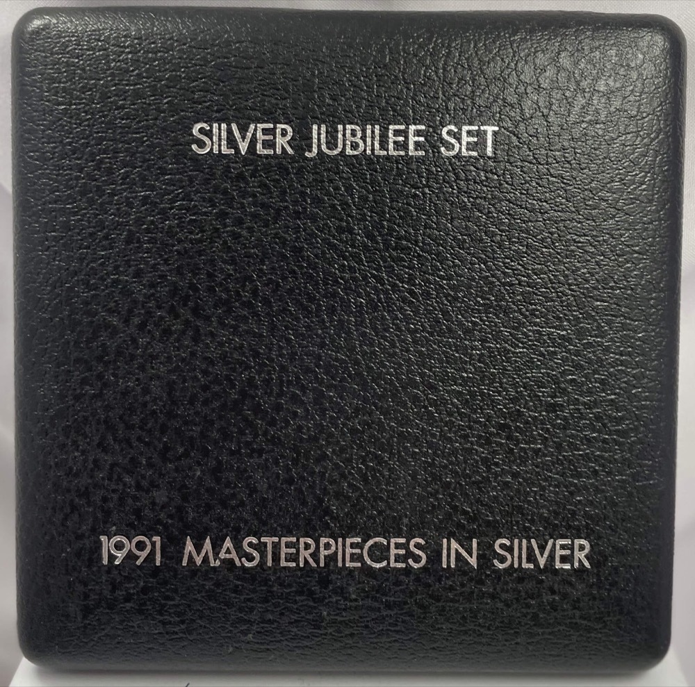 1991 Masterpieces in Silver 25th Anniversary Of Decimal Currency Damaged Box product image