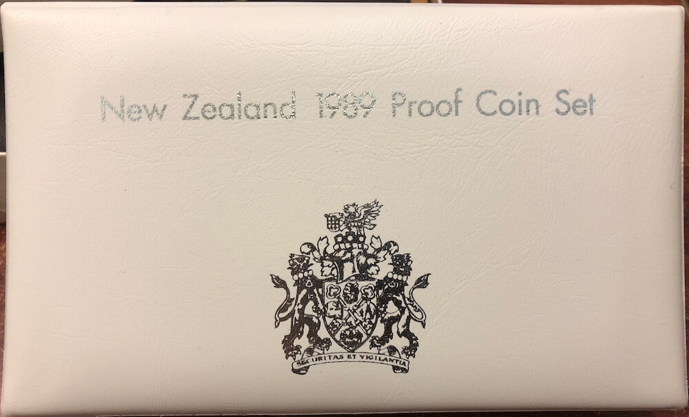 New Zealand 1989 Proof Coin Set Commonwealth Games inc Silver Dollar product image