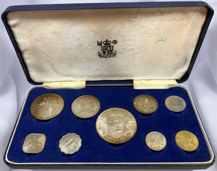 Bahamas 1966 Silver Uncirculated (9) Coin Set product image