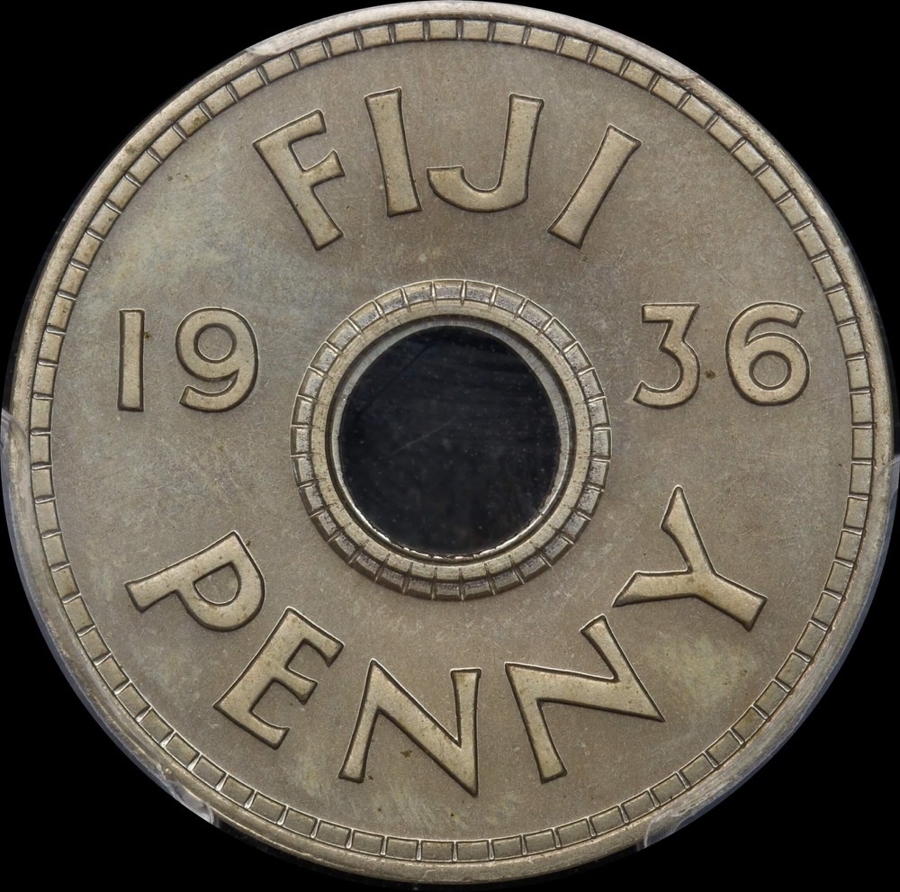 Fiji 1936 Copper Nickel Proof Penny KM#6 PCGS PR66 product image