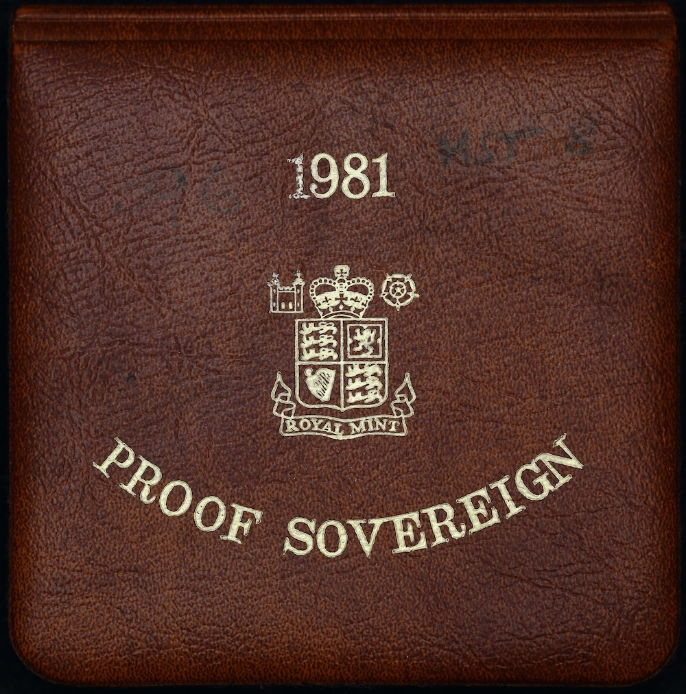 Great Britain 1981 Gold Proof Sovereign In Presentation Case product image
