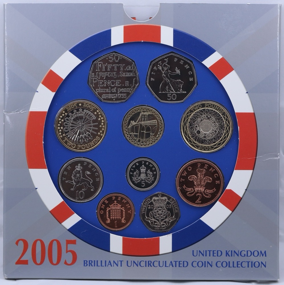 United Kingdom 2005 Uncirculated Mint Coin Set product image