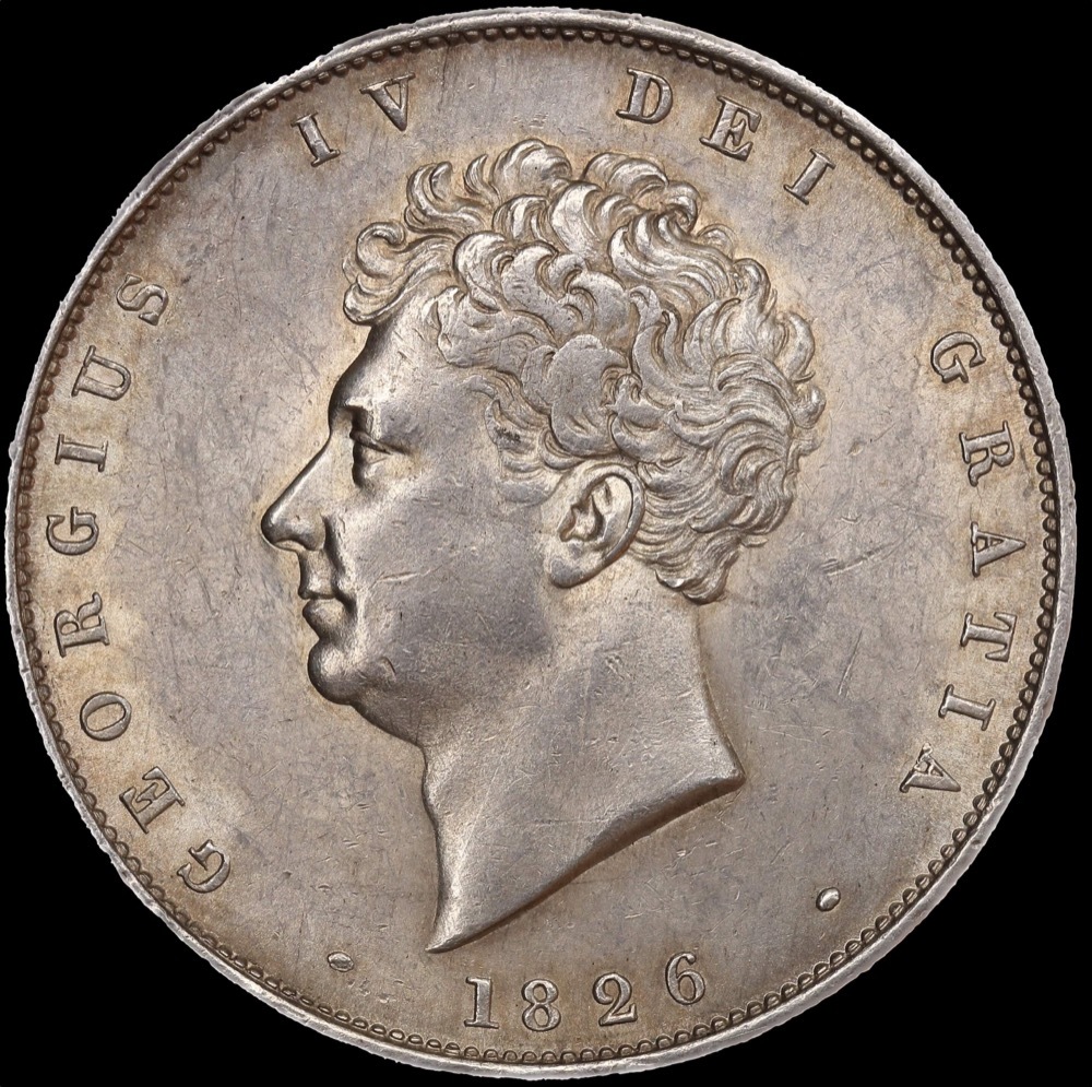 1826 Silver Halfcrown George IV S#3809 Good EF product image