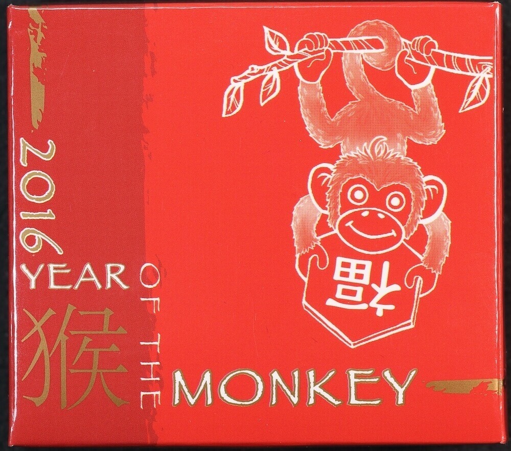 2016 Gold Lunar Fifth Ounce Proof Coin Monkey Prosperity product image