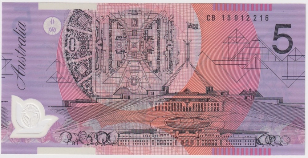 2015 $5 Note Stevens / Fraser Standard Prefix R223 Uncirculated product image