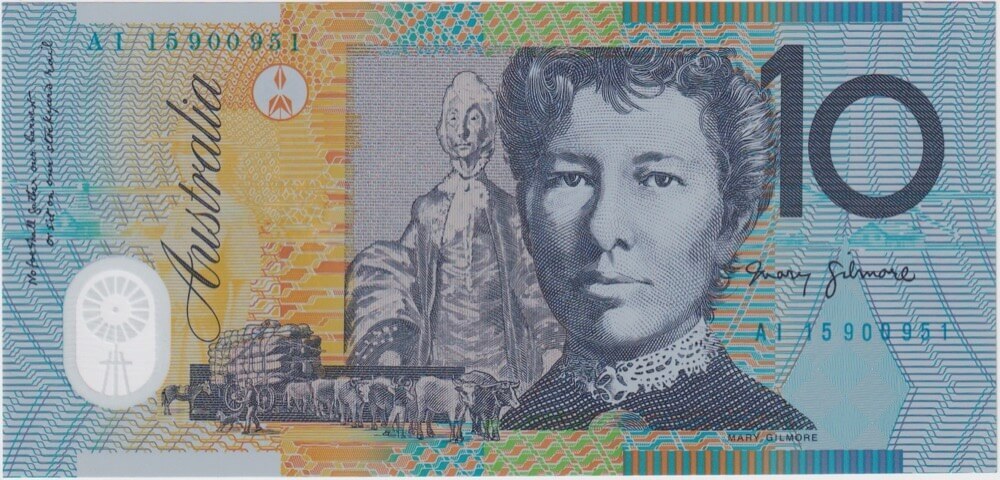 2015 $10 Note Stevens/Fraser Radar Number AI15 900951 R323 Uncirculated product image