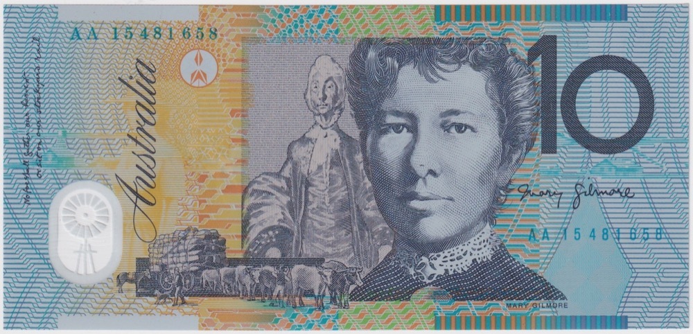 2015 $10 Note Stevens/Fraser AA15 First Prefix R323F Uncirculated product image