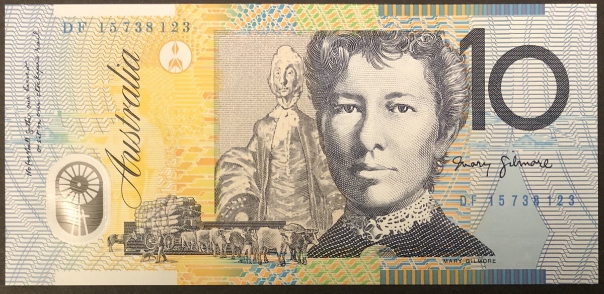 2015 $10 Note Stevens/Fraser DF15 First Prefix R323L Uncirculated product image