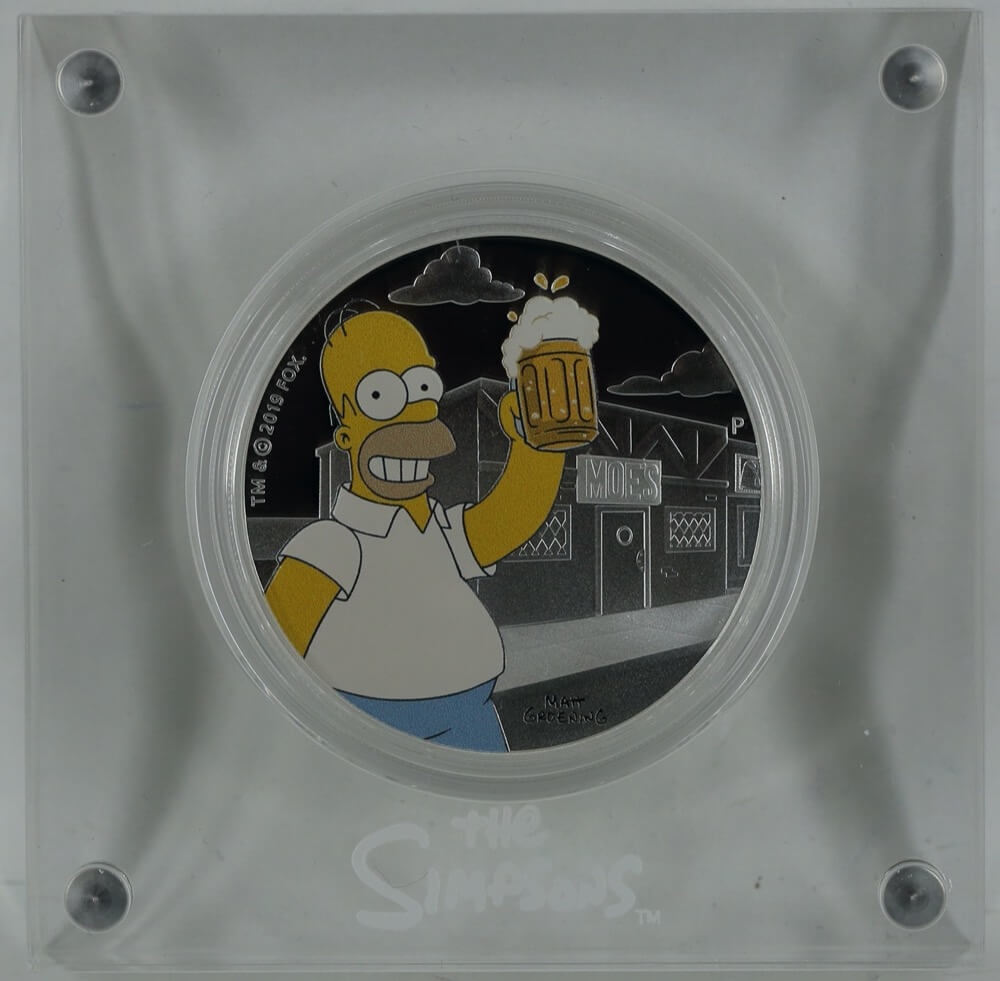 2019 Silver One Ounce Proof Coin Simpsons - Homer product image