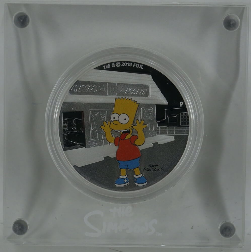 2019 Silver One Ounce Proof Coin Simpsons - Bart product image