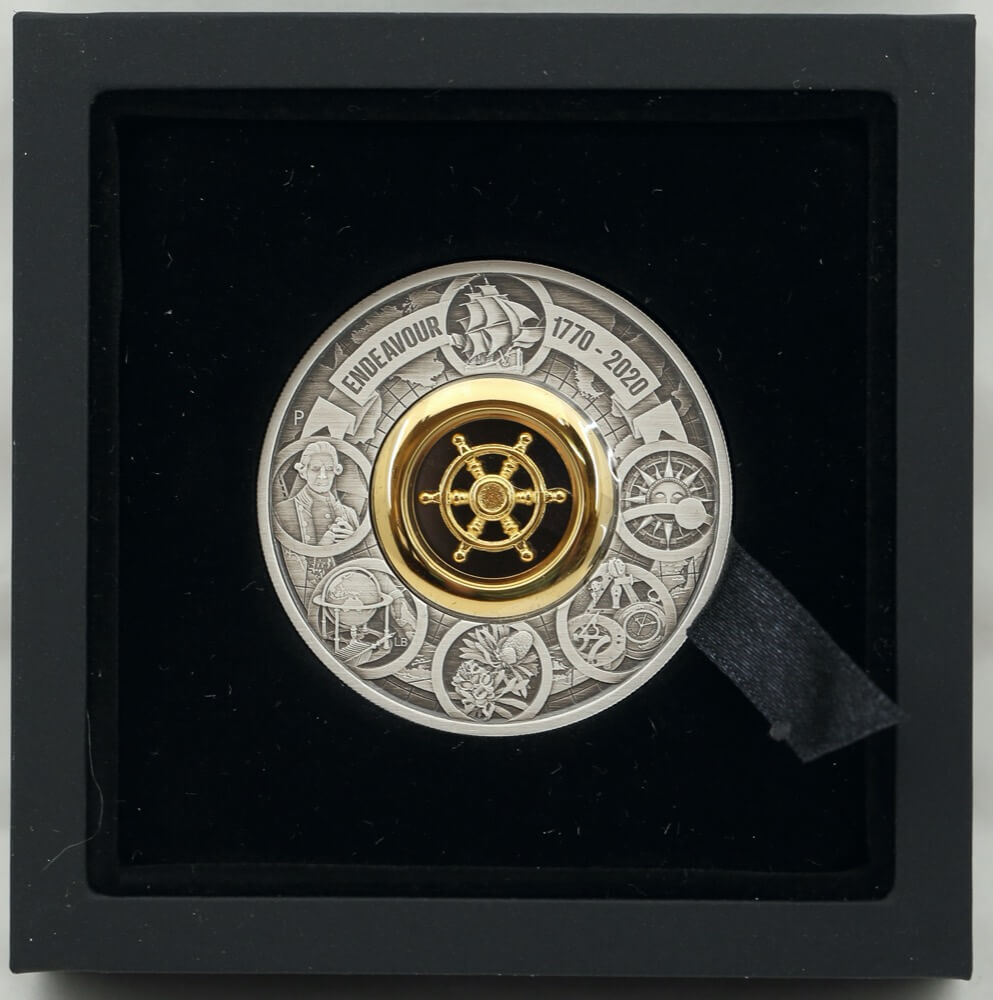 2020 Silver Two Ounce Proof Coin Endeavour Antiqued product image