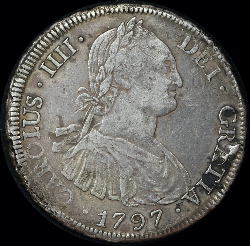 Bolivia 1797 Silver 8 Reales KM# 73 about VF product image