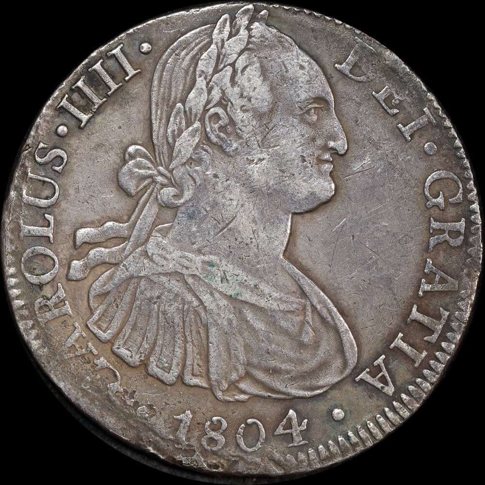 Mexico 1804 Silver 8 Reales KM# 109 Very Fine product image