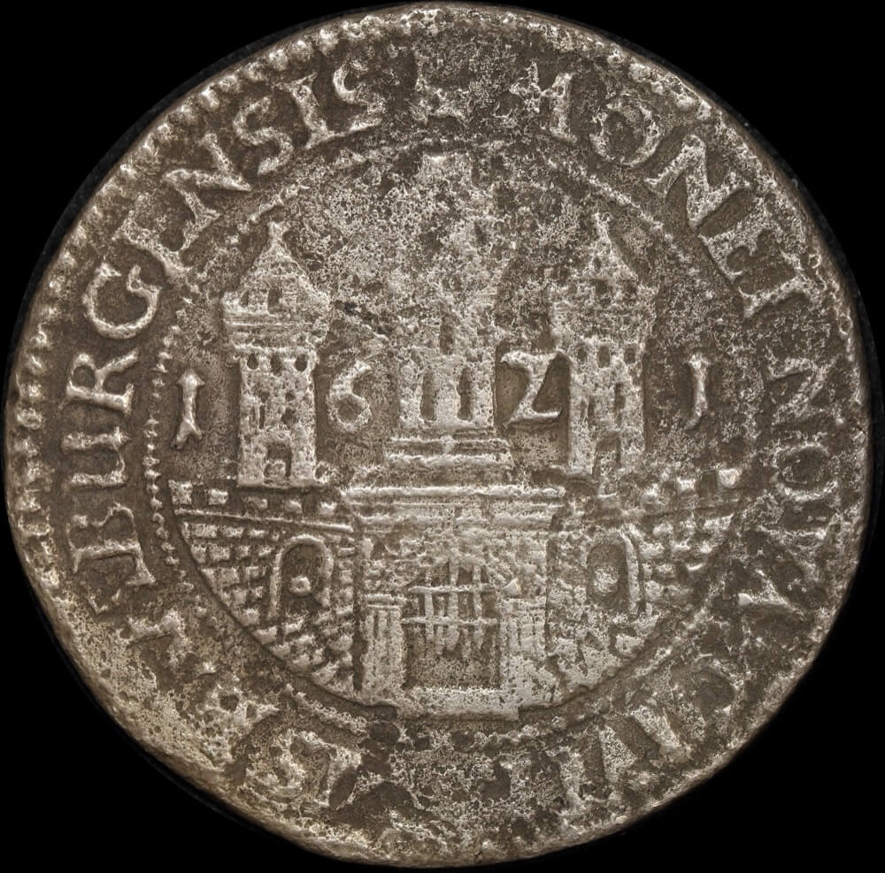 German States (Hamburg) 1621 Silver Thaler ex Batavia shipwreck Dav# 5364 Fine product image