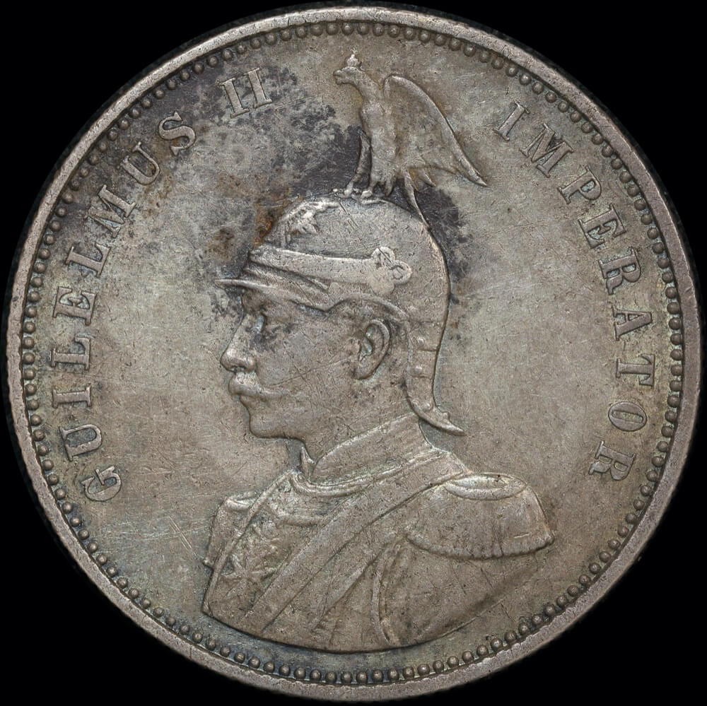 German East Africa 1911-J Silver 1 Rupie KM# 10 about EF product image