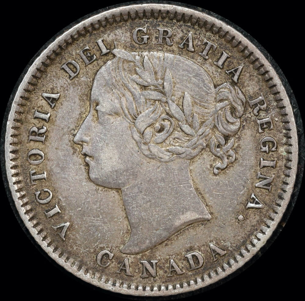 Canada 1874 Silver 10 Cents KM# 3 Extremely Fine product image