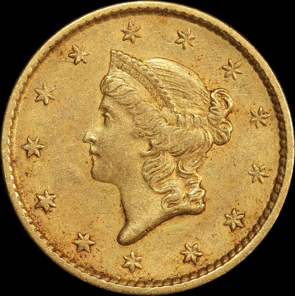 United States 1852 Gold Liberty Head Dollar KM# 73 Extremely Fine product image