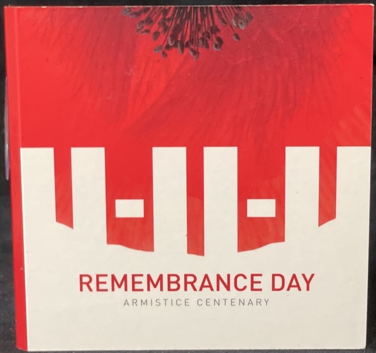 2018 Coloured 2 Dollar Coin C Mintmark in Folder Remembrance Day product image