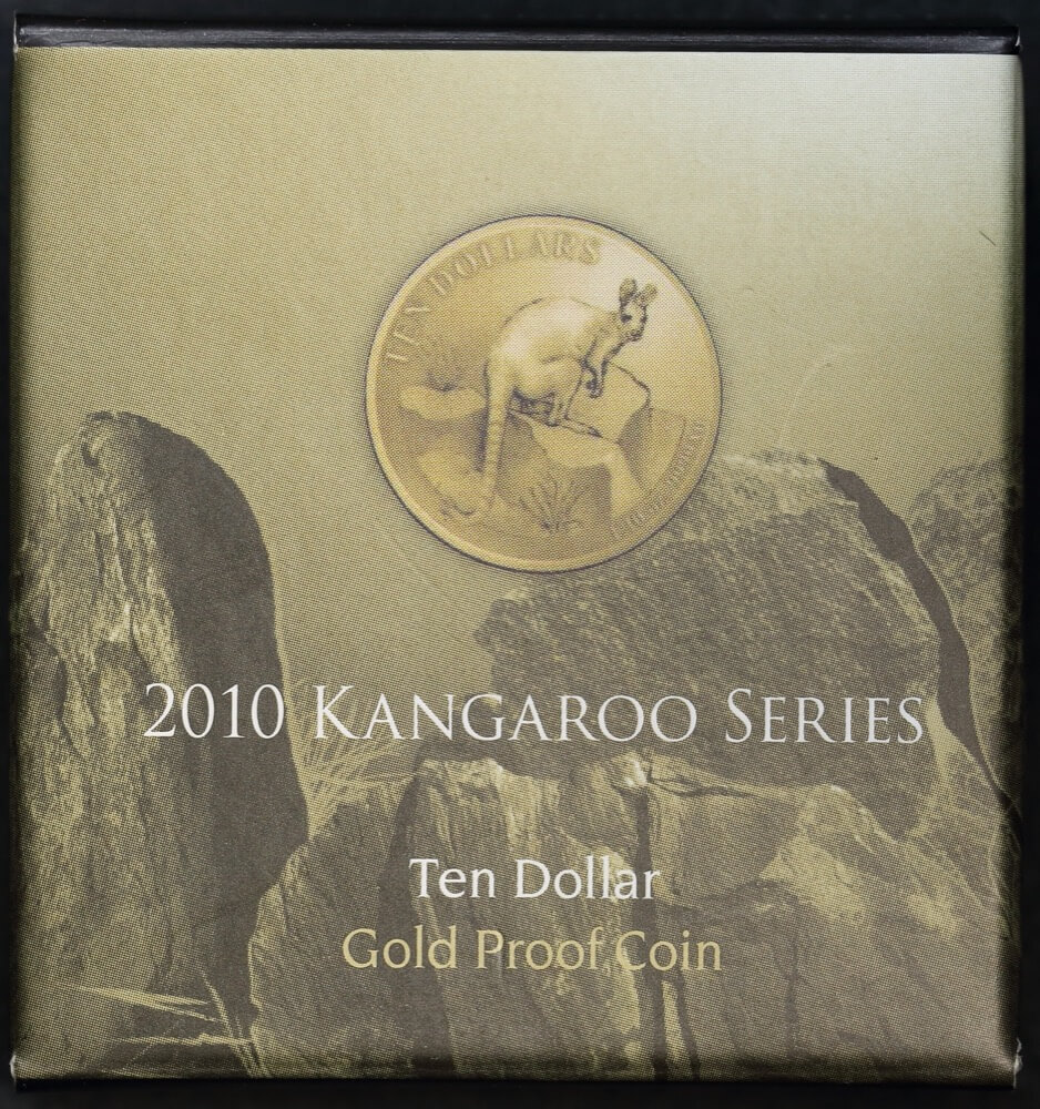 2010 Ten Dollar Gold Proof Coin Kangaroo Yellow-Footed Rock Wallaby product image