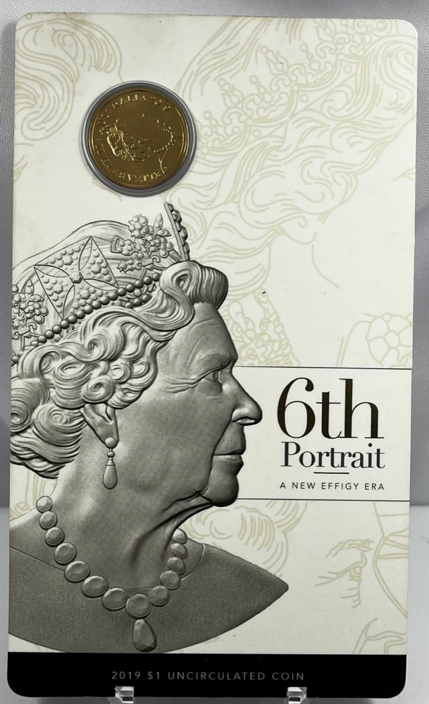 2019 One Dollar Uncirculated Coin on Card 6th Portrait - A New Effigy Era product image
