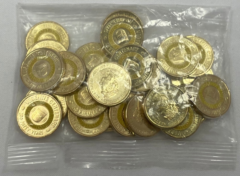 2023 Coloured $2 Security Bag of 25 Coins Vegemite - Yellow product image