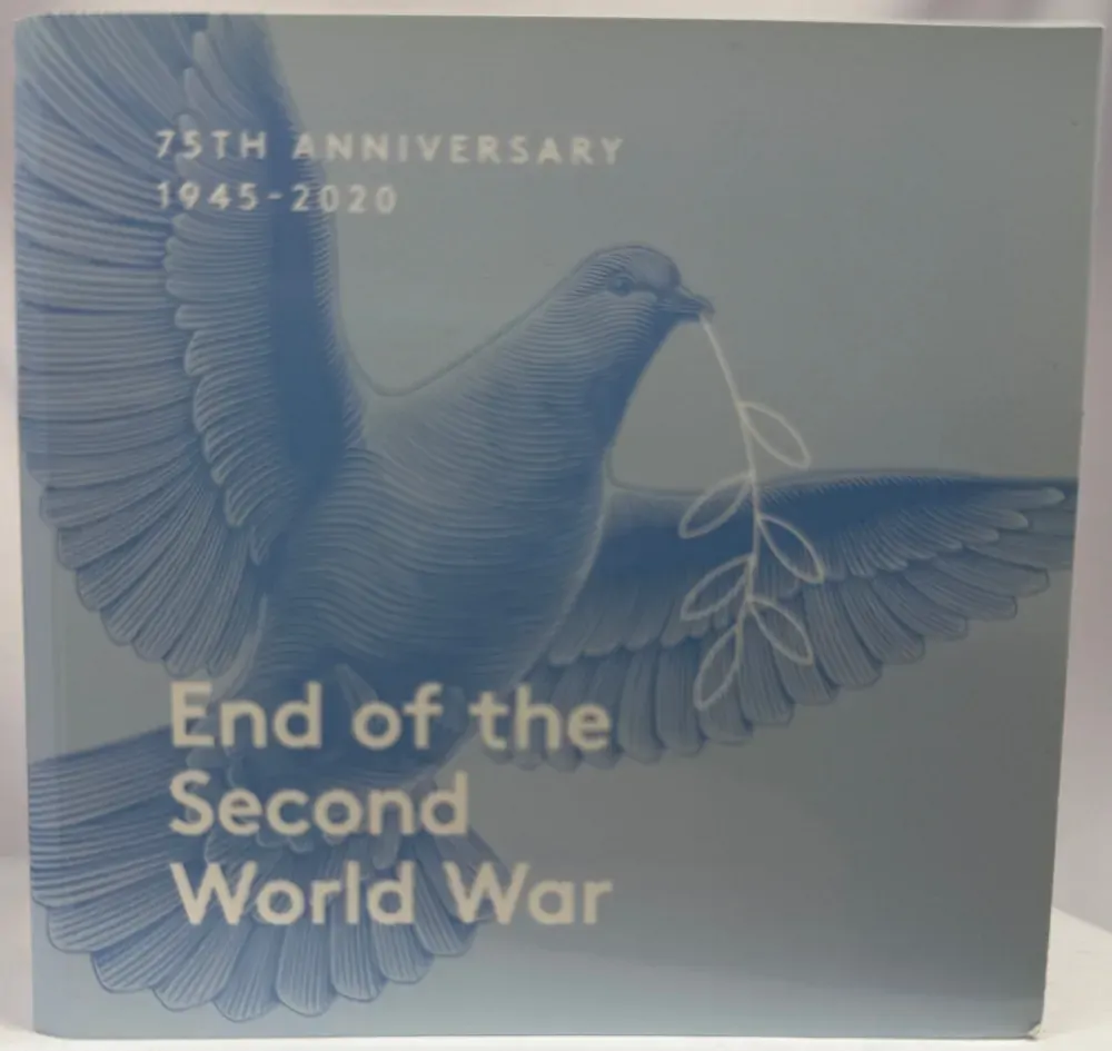 2020 Coloured 2 Dollar Coin C Mintmark in Folder End of Second World War product image