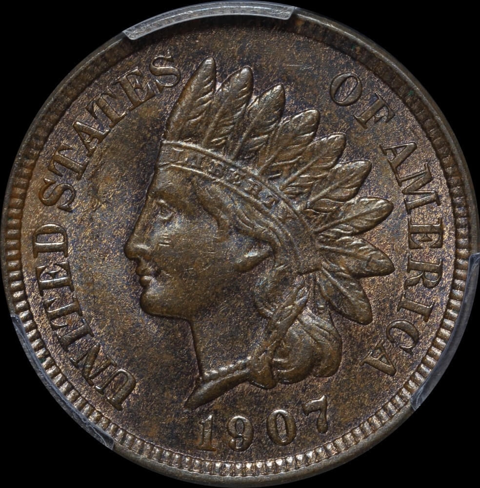 United States 1907 Indian Cent KM# 90a PCGS MS64BN product image