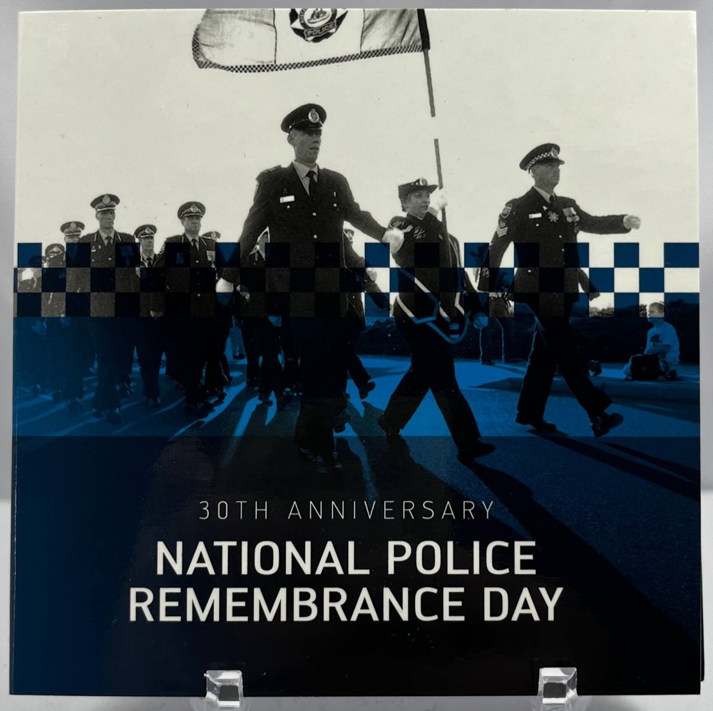 2019 Coloured 2 Dollar Coin Folder C Mintmark in Folder National Police Remembrance Day product image
