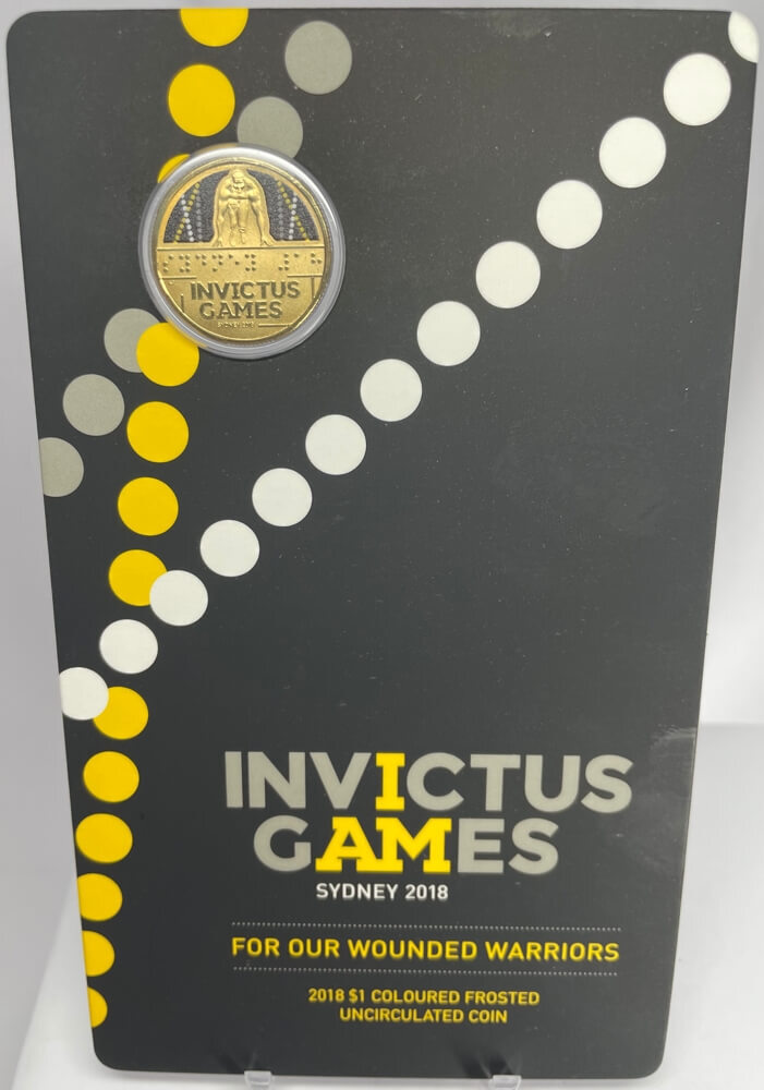 2018 Coloured $1 Coin Invictus Games Uncirculated product image
