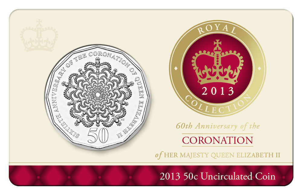 2013 Uncirculated 50c Coin 60th Coronation Anniversary product image