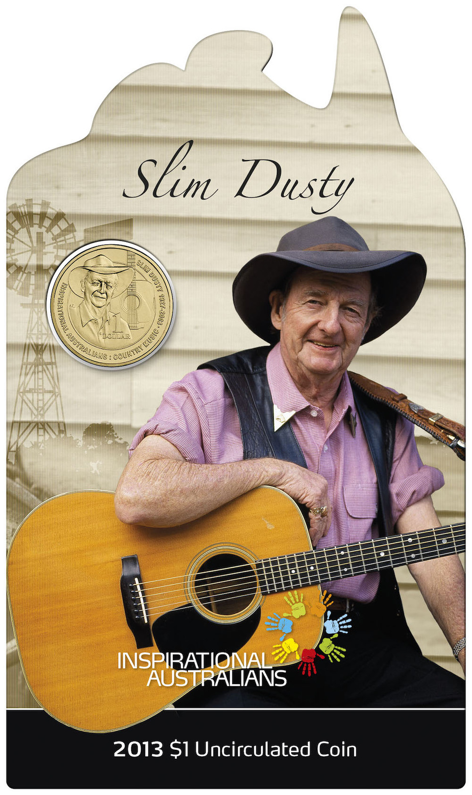 2013 $1 Uncirculated Coin Inspirational Australians - Slim Dusty product image