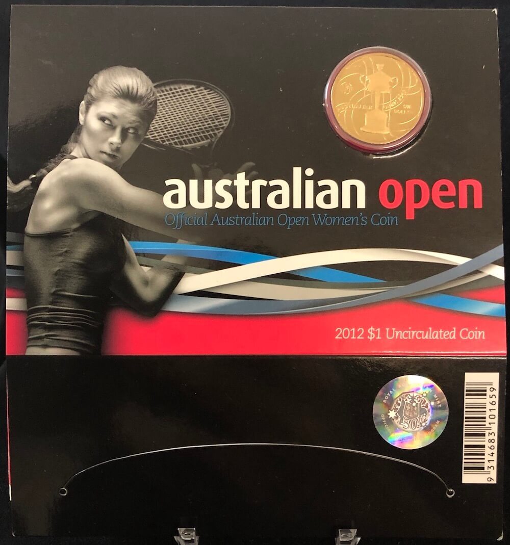 2012 Carded One Dollar Uncirculated Coin Australian Open - Women's product image