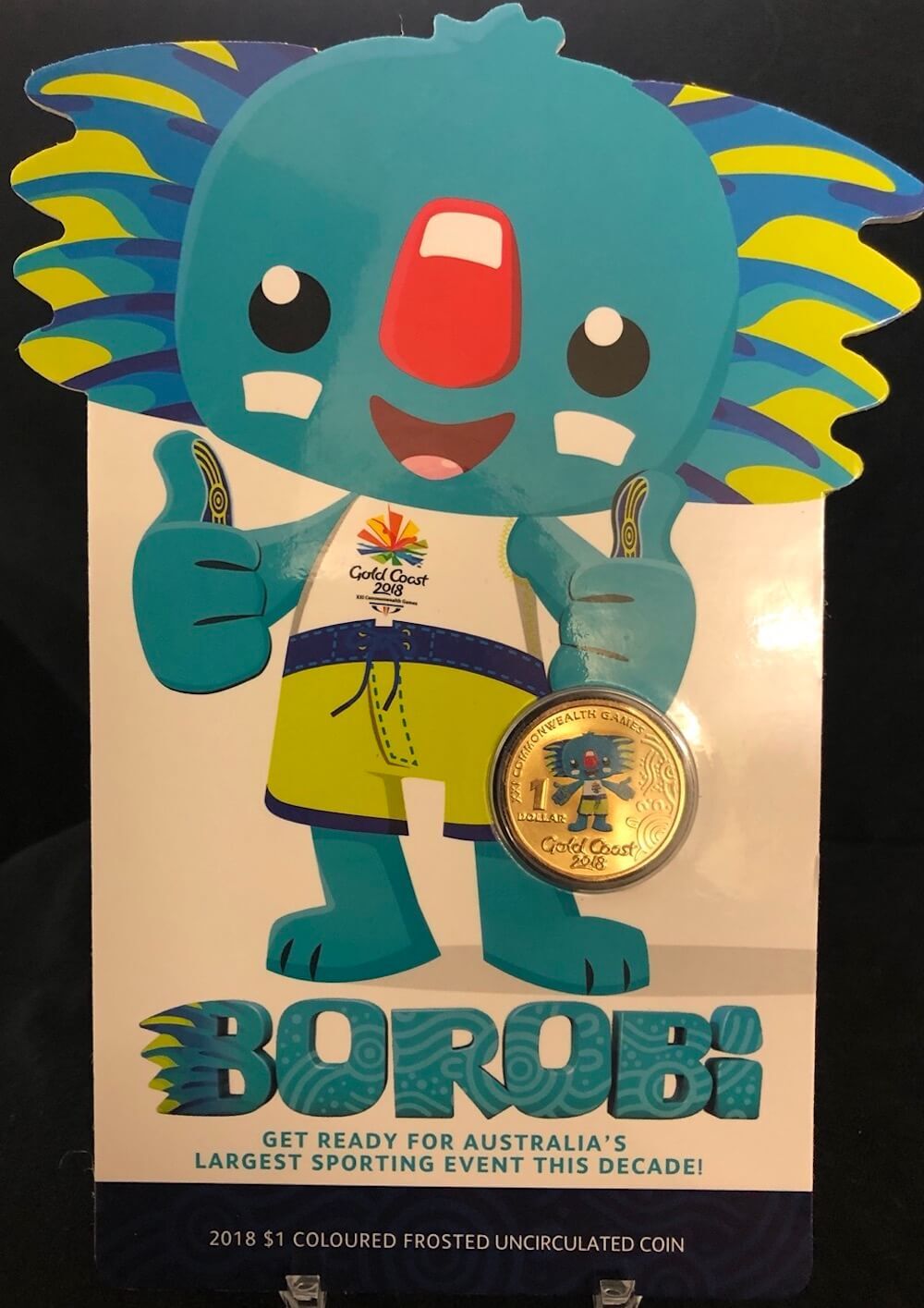 2018 Carded One Dollar Uncirculated Coin Borobi product image